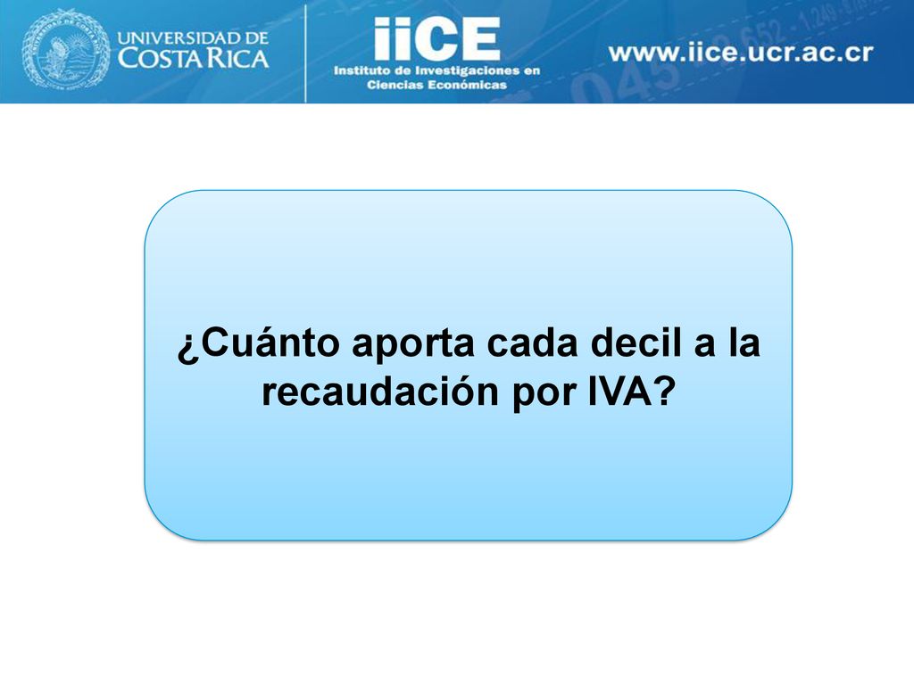 ¿Cuánto aporta cada decil a la recaudación por IVA