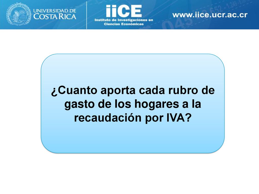 ¿Cuanto aporta cada rubro de gasto de los hogares a la recaudación por IVA