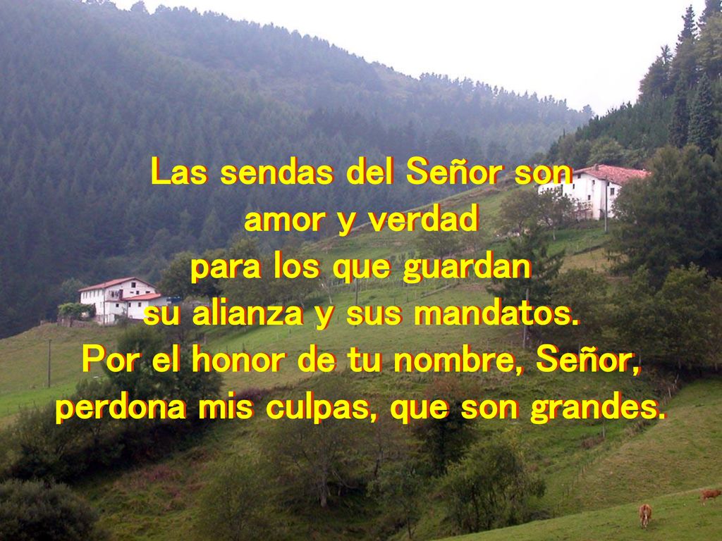 Las sendas del Señor son amor y verdad para los que guardan