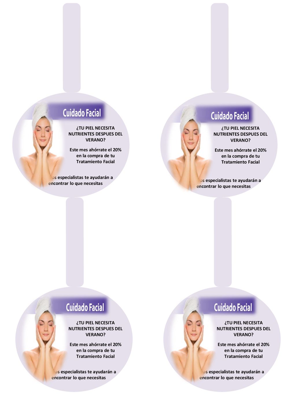 Este mes ahórrate el 20% en la compra de tu Tratamiento Facial