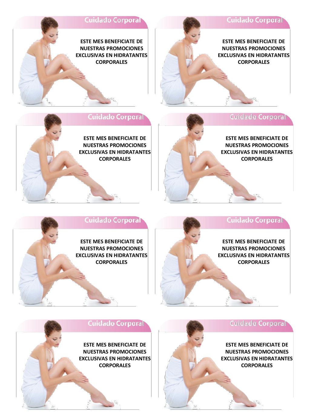 ESTE MES BENEFICIATE DE NUESTRAS PROMOCIONES EXCLUSIVAS EN HIDRATANTES CORPORALES