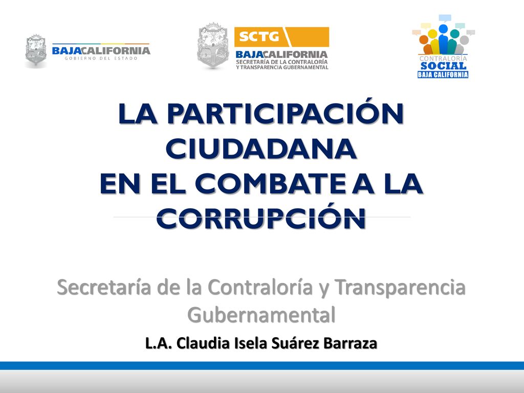 LA PARTICIPACIÓN CIUDADANA EN EL COMBATE A LA CORRUPCIÓN