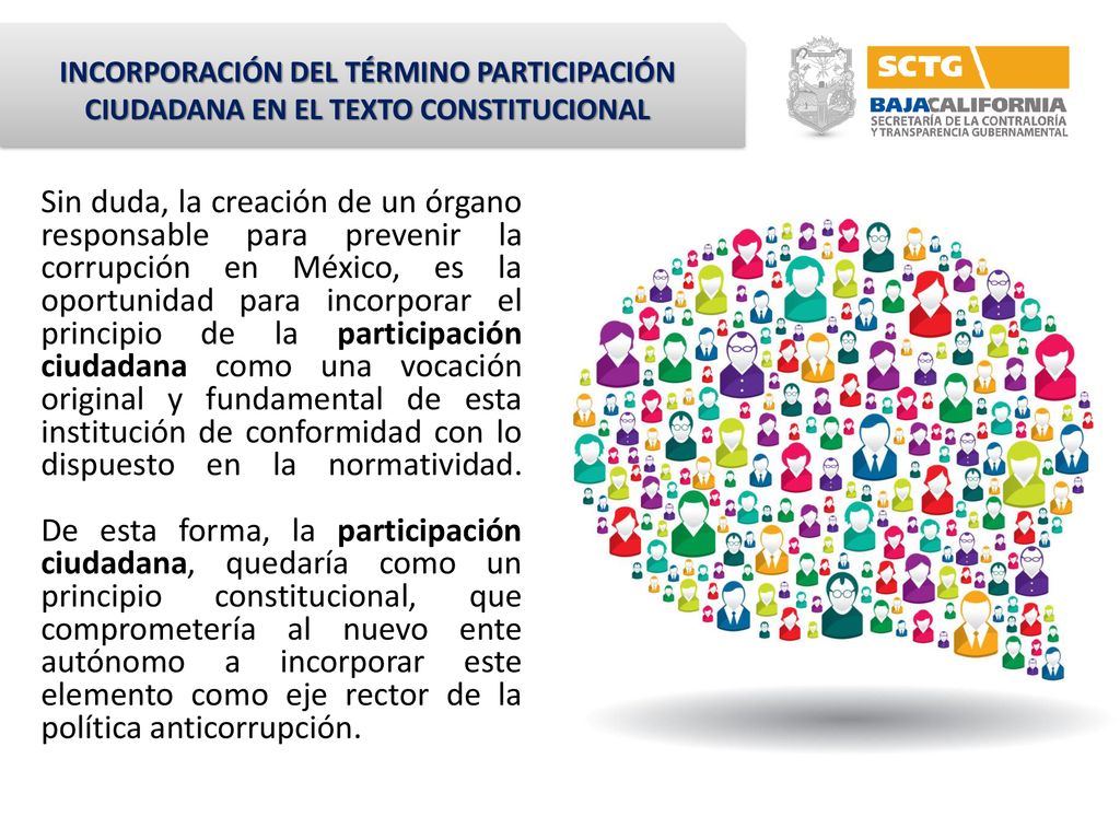 INCORPORACIÓN DEL TÉRMINO PARTICIPACIÓN CIUDADANA EN EL TEXTO CONSTITUCIONAL