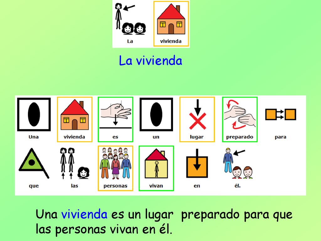 La vivienda Una vivienda es un lugar preparado para que las personas vivan en él.