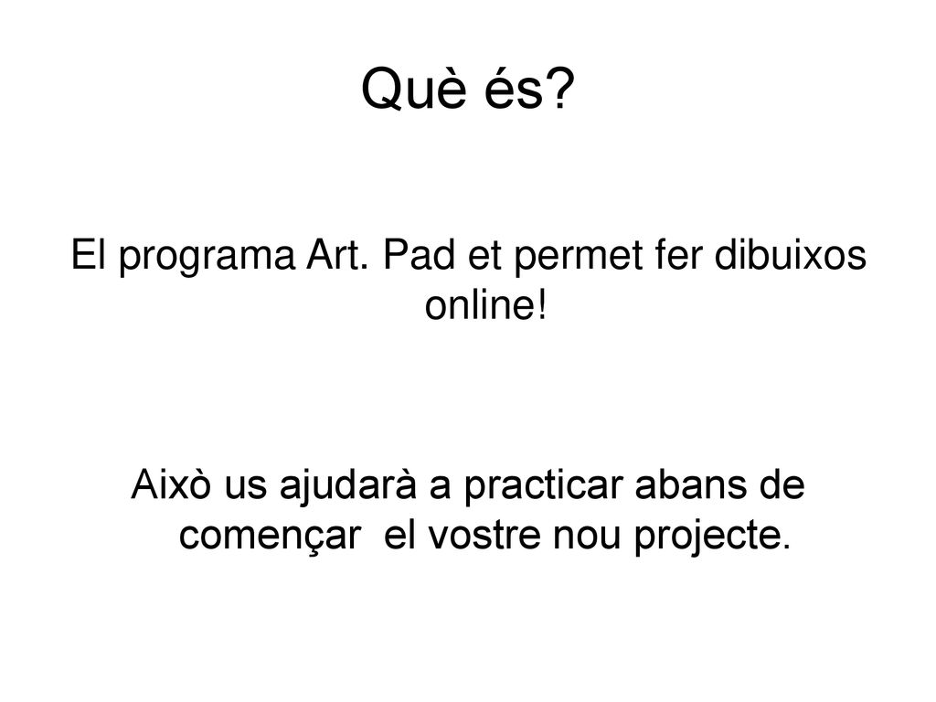 Què és El programa Art. Pad et permet fer dibuixos online!