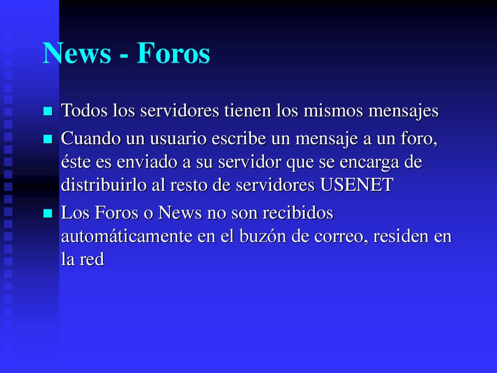 News - Foros Todos los servidores tienen los mismos mensajes