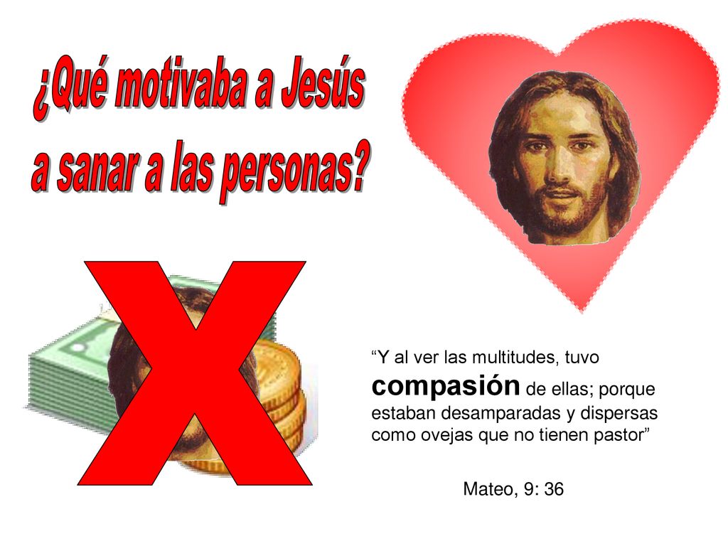 ¿Qué motivaba a Jesús a sanar a las personas X
