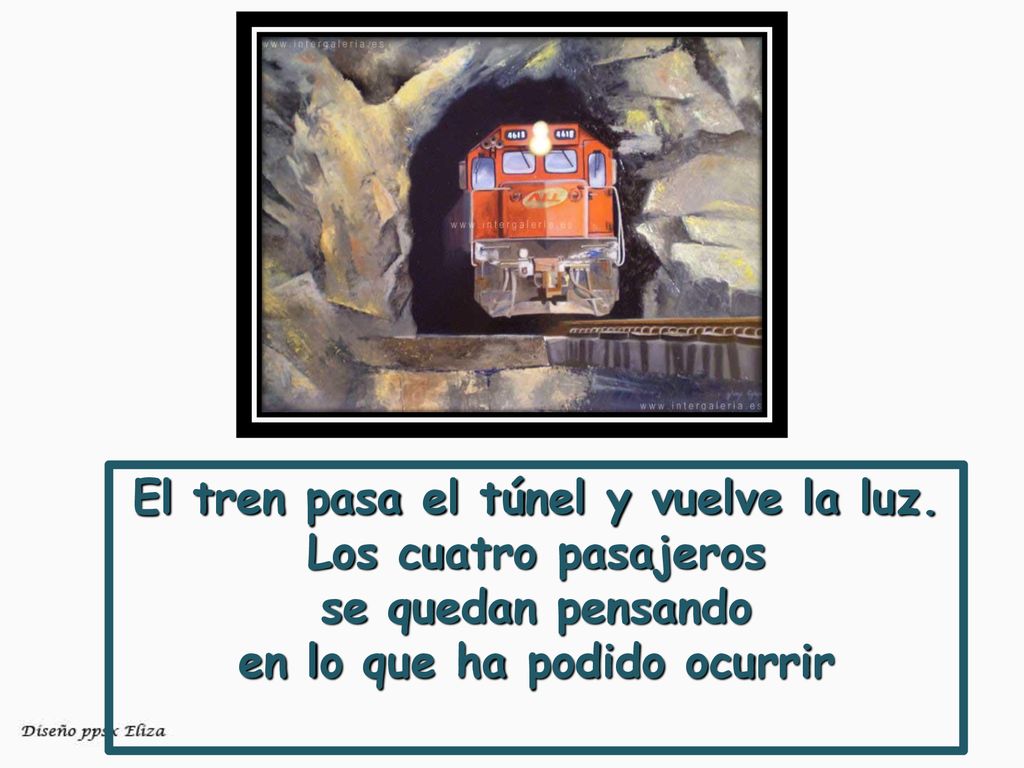 El tren pasa el túnel y vuelve la luz. en lo que ha podido ocurrir