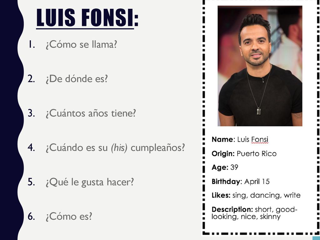 Luis Fonsi: ¿Cómo se llama ¿De dónde es ¿Cuántos años tiene