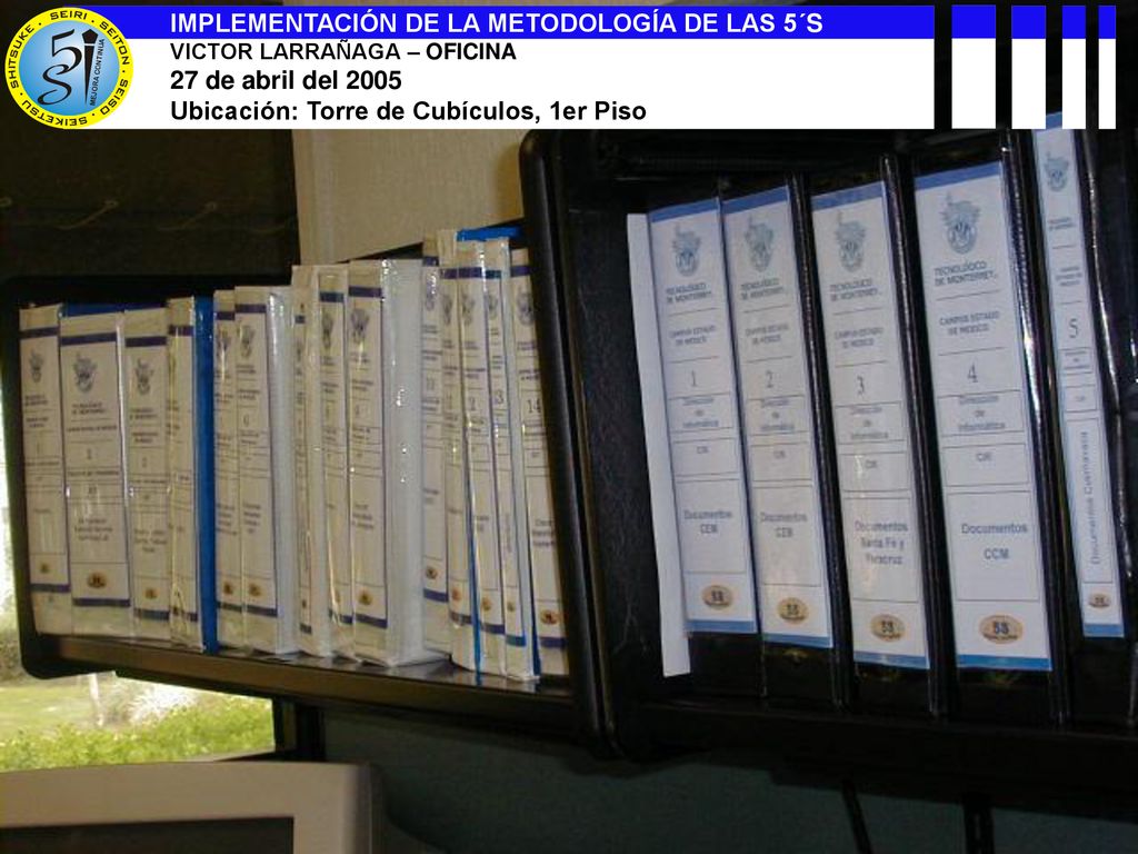 IMPLEMENTACIÓN DE LA METODOLOGÍA DE LAS 5´S 27 de abril del 2005