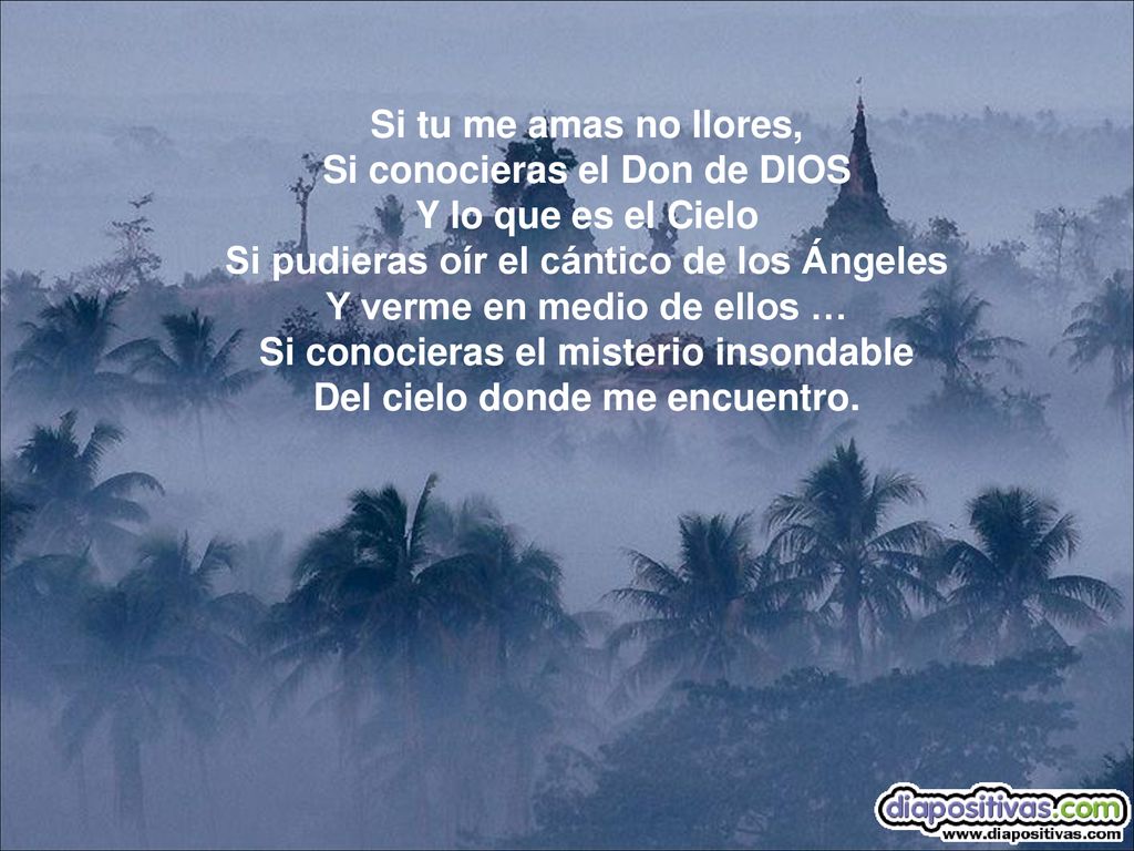 Si conocieras el Don de DIOS Y lo que es el Cielo
