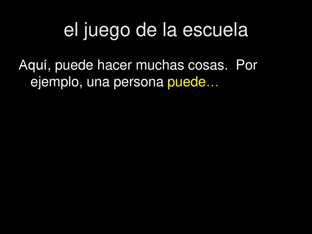 el juego de la escuela Aquí, puede hacer muchas cosas. Por ejemplo, una persona puede…