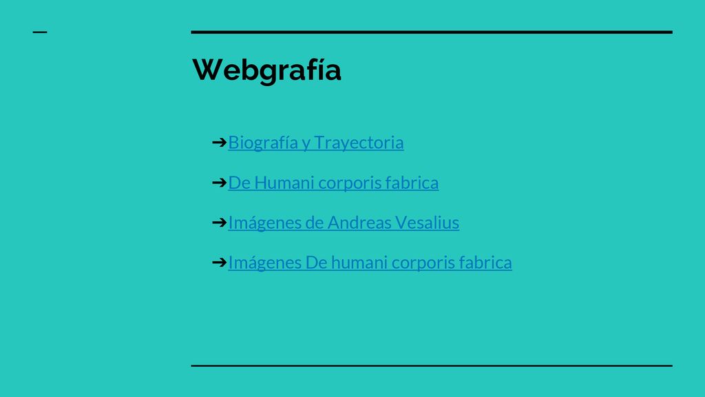 Webgrafía Biografía y Trayectoria De Humani corporis fabrica