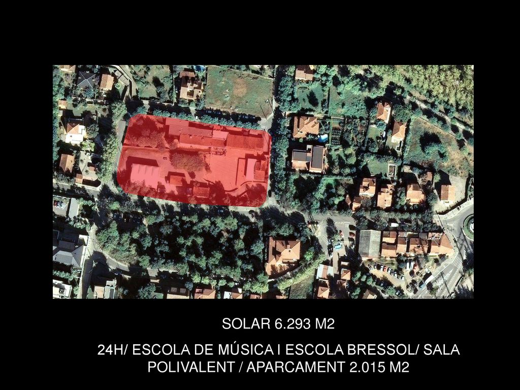 SOLAR M2 24H/ ESCOLA DE MÚSICA I ESCOLA BRESSOL/ SALA POLIVALENT / APARCAMENT M2