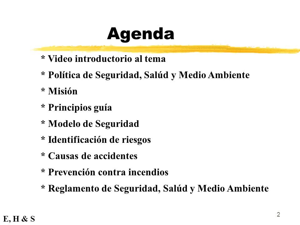 Agenda * Video introductorio al tema