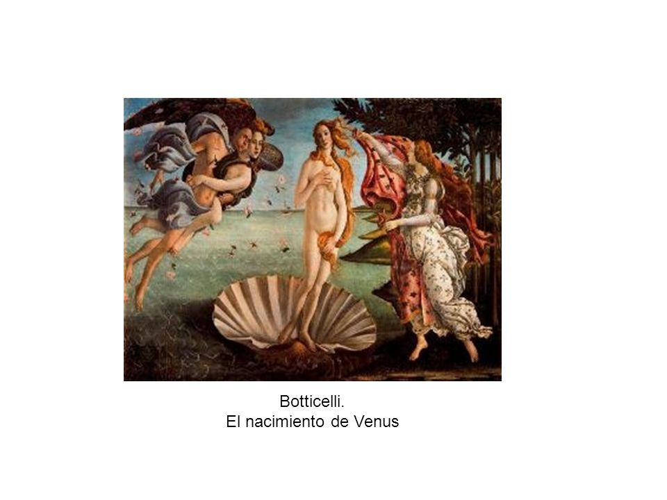 Botticelli. El nacimiento de Venus