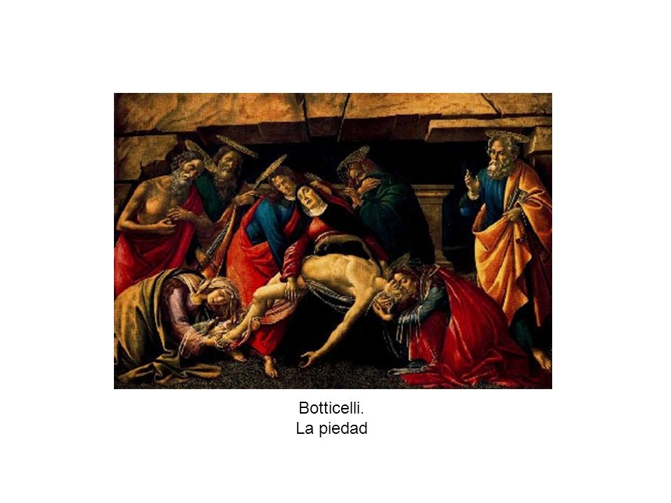 Botticelli. La piedad