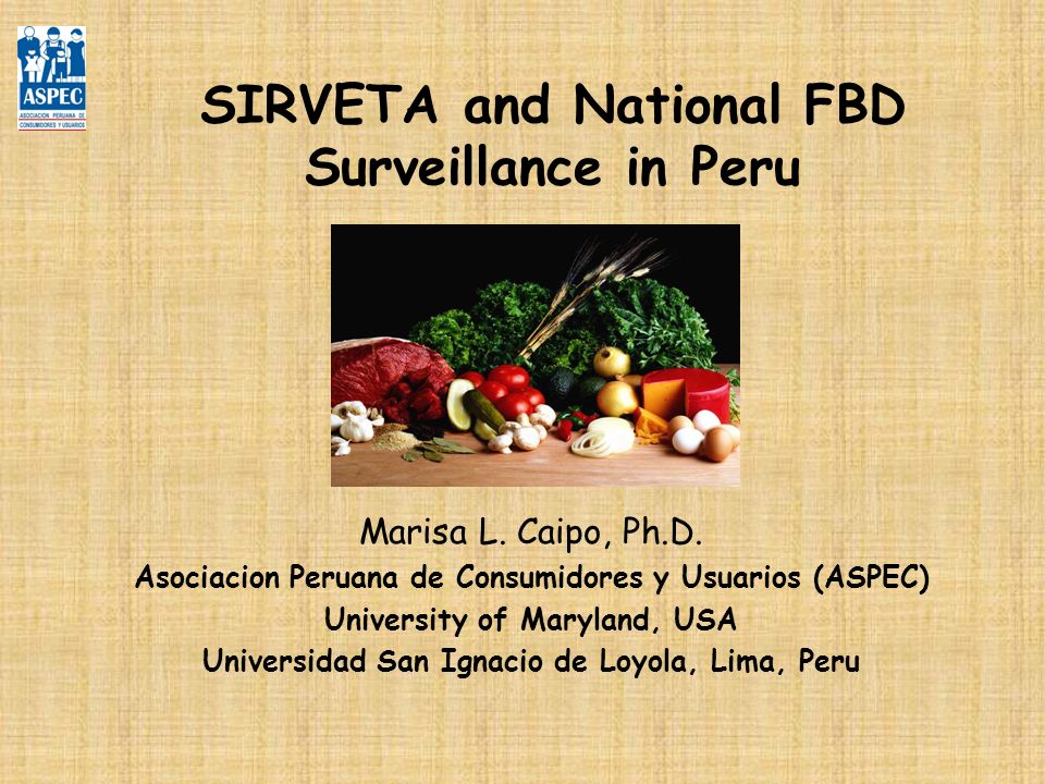 SIRVETA and National FBD Surveillance in Peru