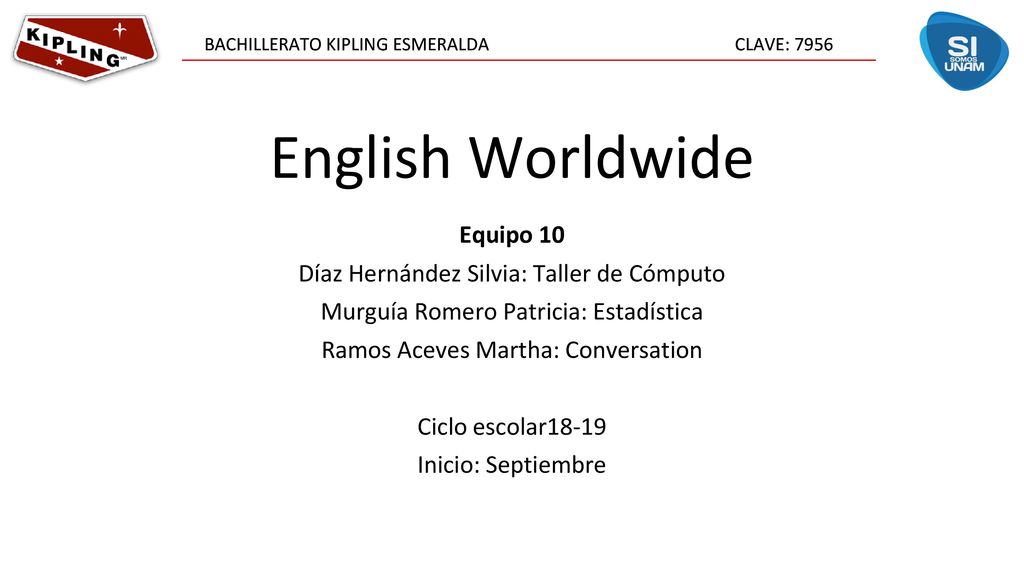 English Worldwide Equipo 10 Díaz Hernández Silvia: Taller de Cómputo