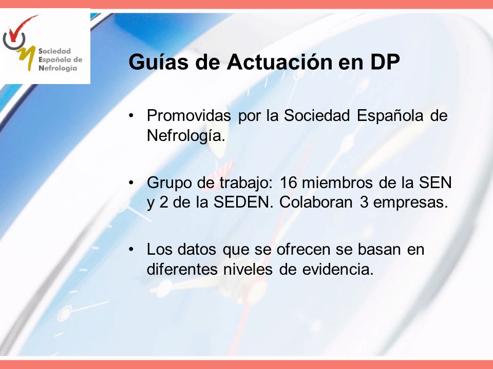 Guías de Actuación en DP