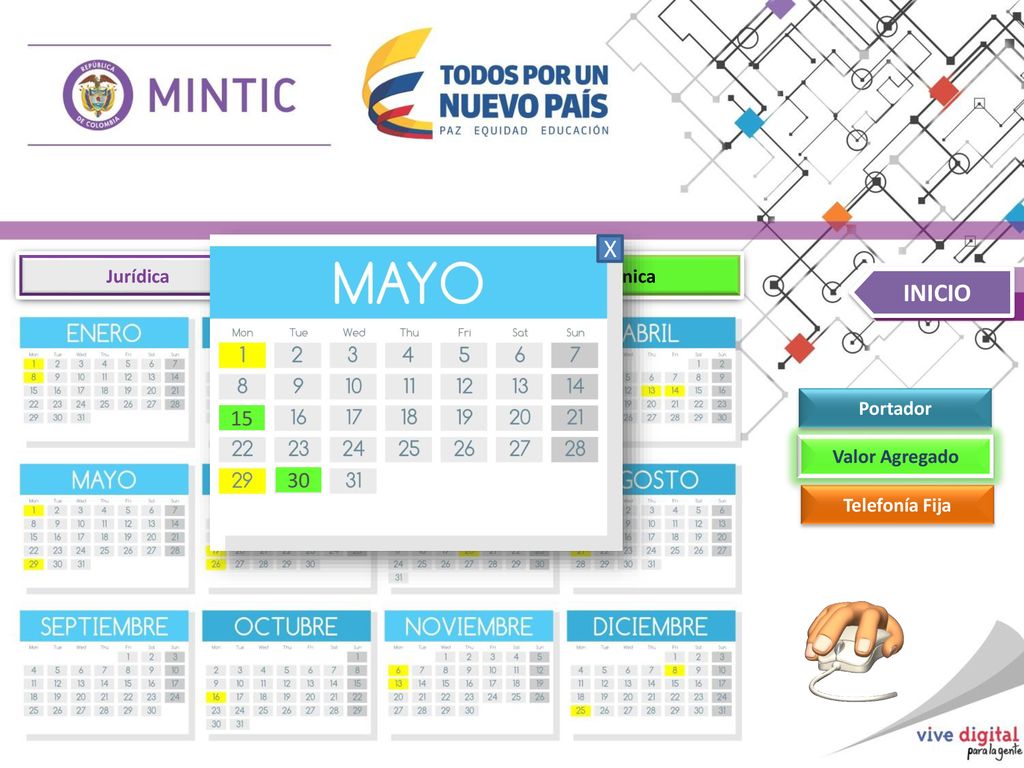 X INICIO Jurídica Financiera Técnica Portador Valor Agregado