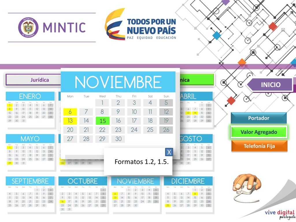 INICIO X Formatos 1.2, Jurídica Financiera Técnica Portador