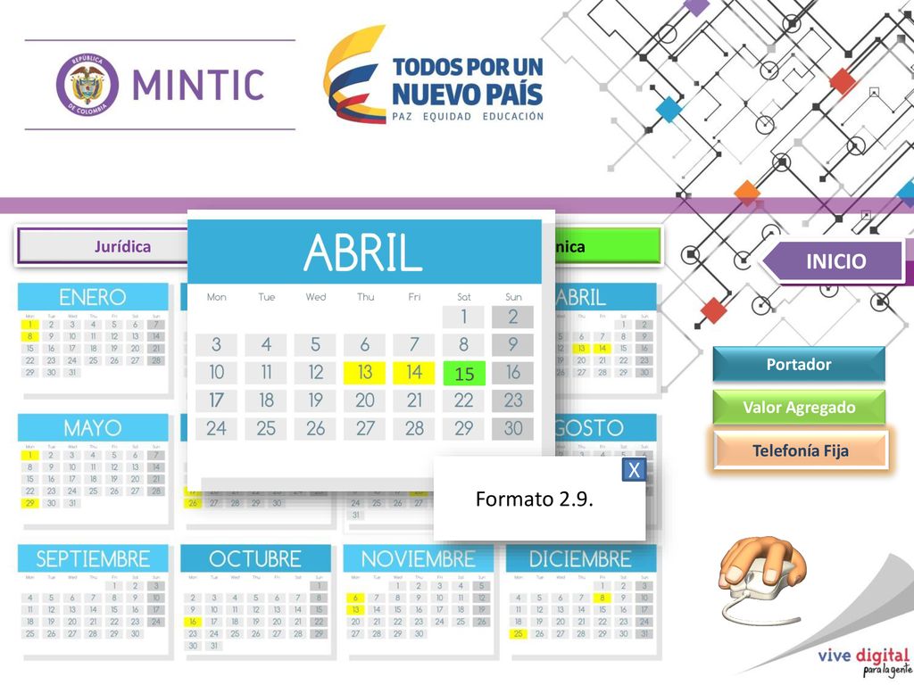 INICIO X Formato Jurídica Financiera Técnica Portador