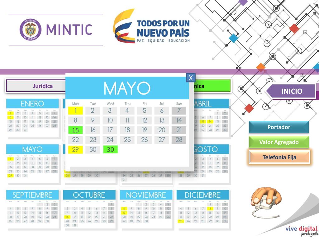 X INICIO Jurídica Financiera Técnica Portador Valor Agregado