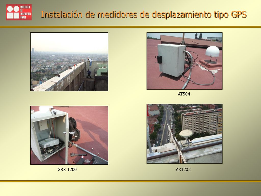 Instalación de medidores de desplazamiento tipo GPS
