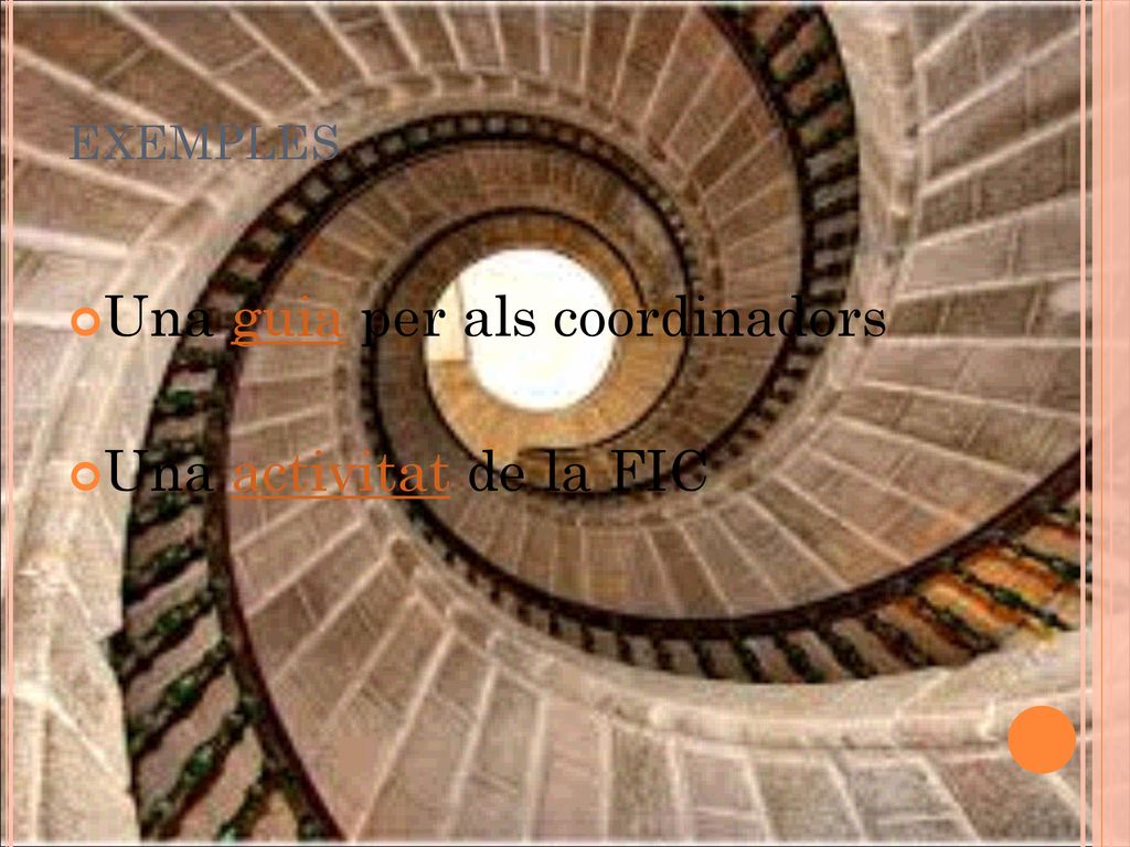 Una guia per als coordinadors Una activitat de la FIC
