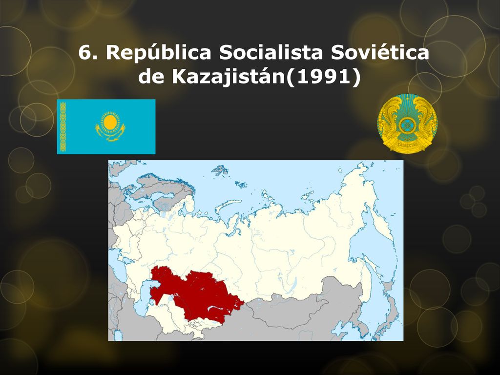 6. República Socialista Soviética de Kazajistán(1991)
