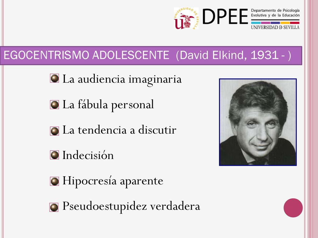 La audiencia imaginaria La fábula personal La tendencia a discutir