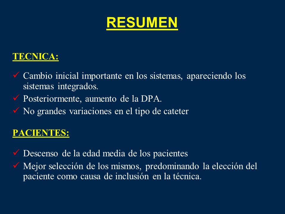 RESUMEN TECNICA: Cambio inicial importante en los sistemas, apareciendo los sistemas integrados. Posteriormente, aumento de la DPA.