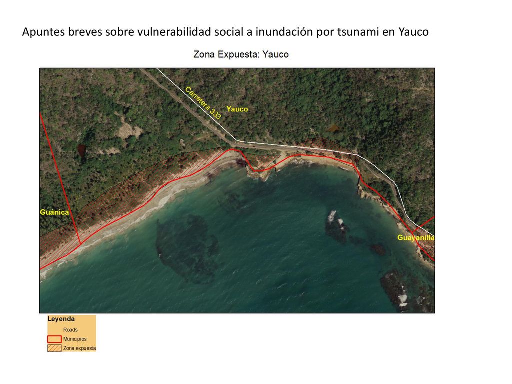 Apuntes breves sobre vulnerabilidad social a inundación por tsunami en Yauco