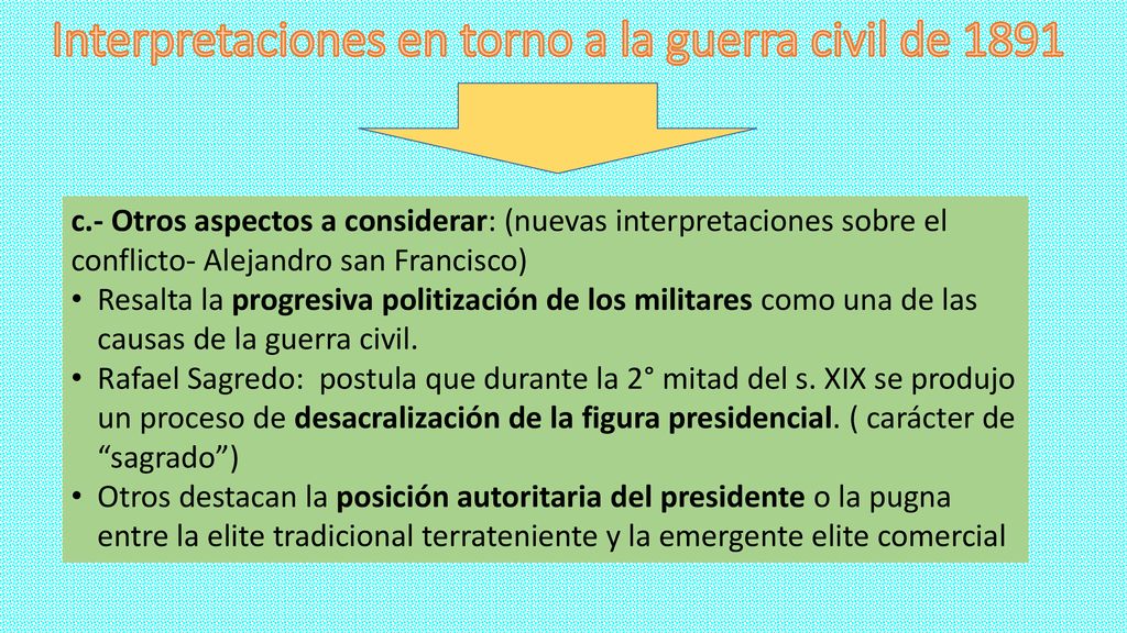 Interpretaciones en torno a la guerra civil de 1891