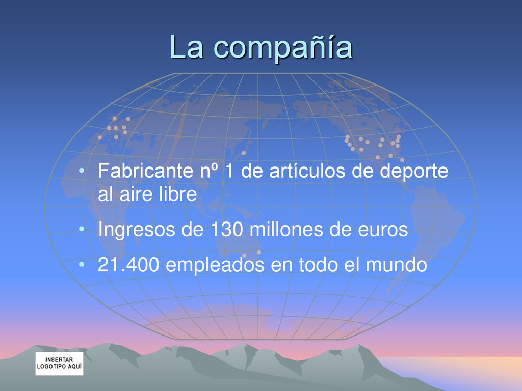 La compañía Fabricante nº 1 de artículos de deporte al aire libre