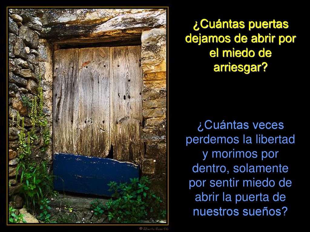 ¿Cuántas puertas dejamos de abrir por el miedo de arriesgar