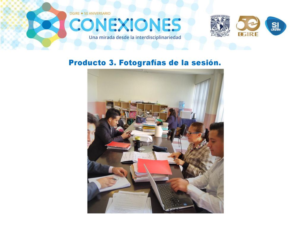 Producto 3. Fotografías de la sesión.