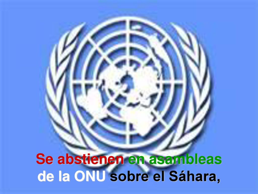Se abstienen en asambleas de la ONU sobre el Sáhara,