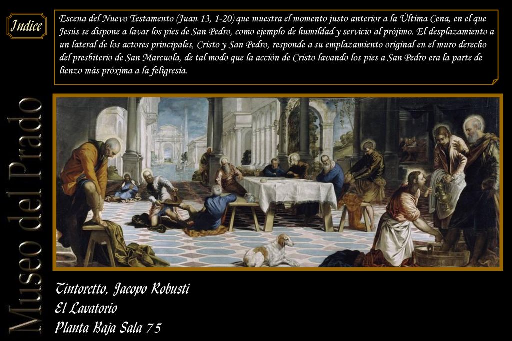 Tintoretto, Jacopo Robusti El Lavatorio Planta Baja Sala 75