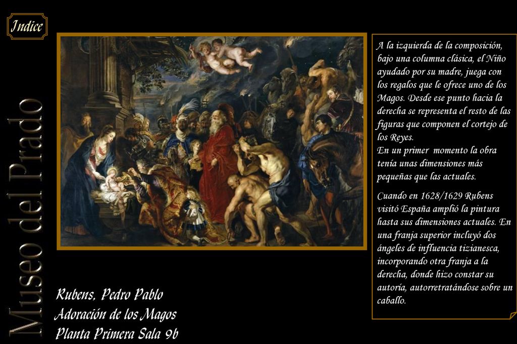 Rubens, Pedro Pablo Adoración de los Magos Planta Primera Sala 9b