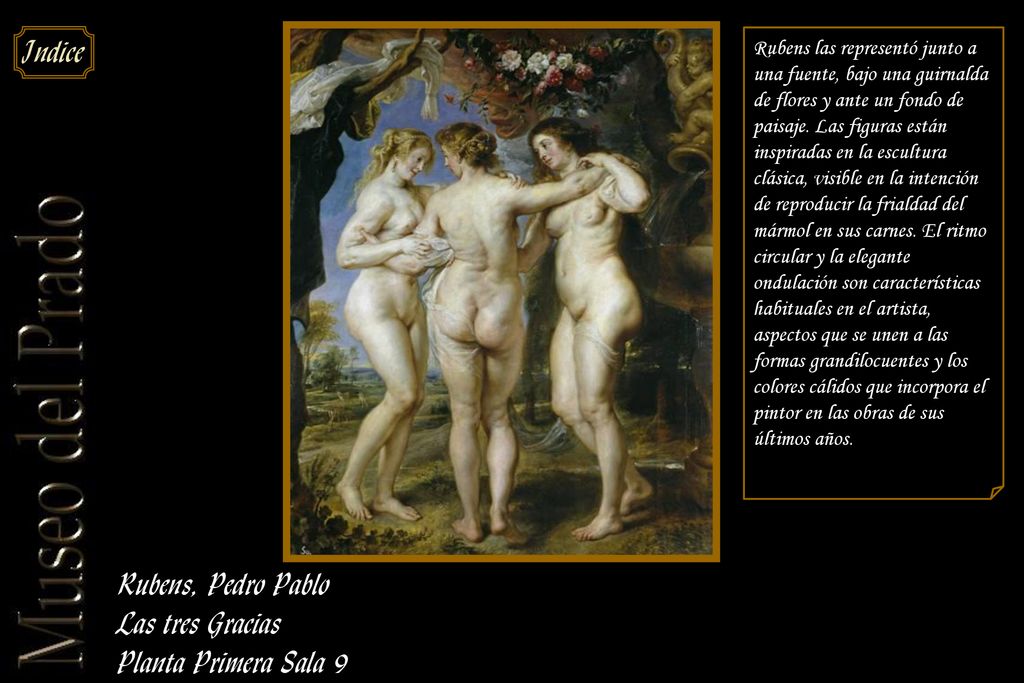Rubens, Pedro Pablo Las tres Gracias Planta Primera Sala 9