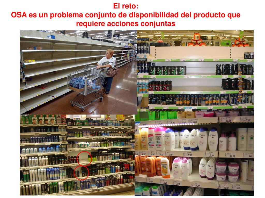 El reto: OSA es un problema conjunto de disponibilidad del producto que requiere acciones conjuntas