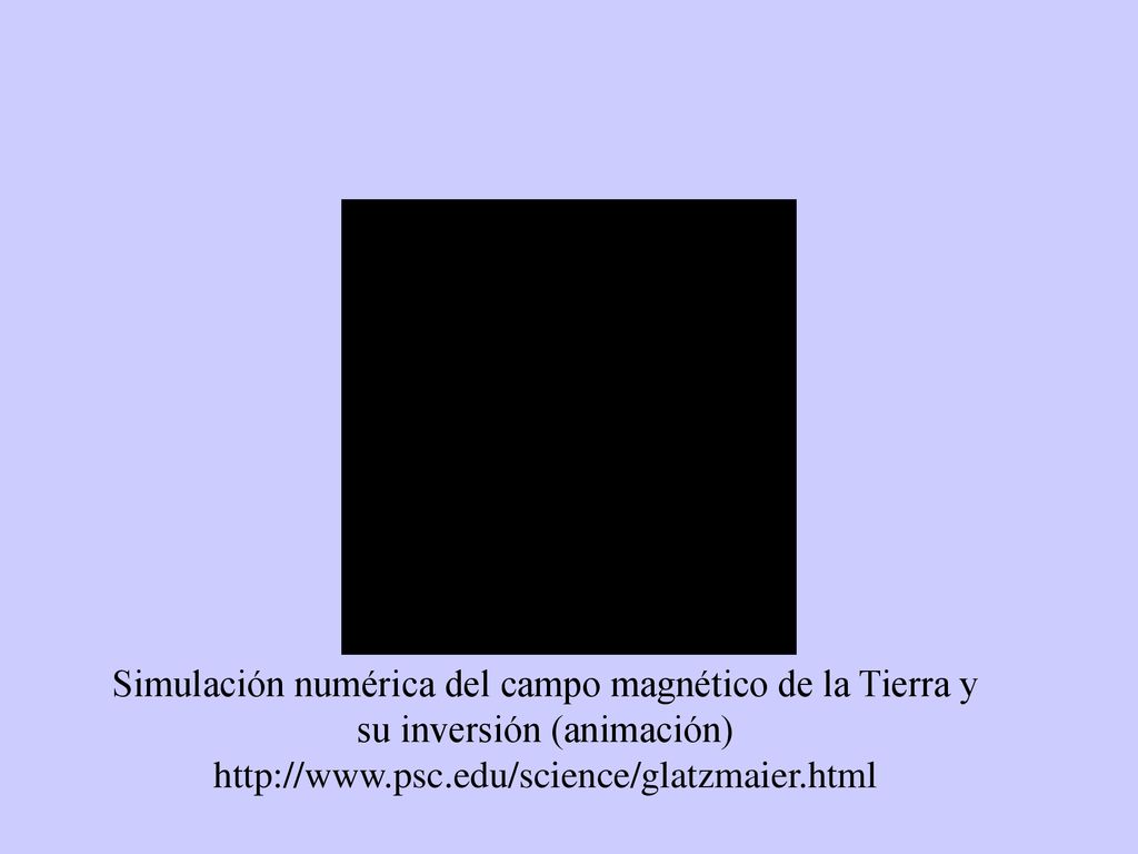 Simulación numérica del campo magnético de la Tierra y su inversión (animación)