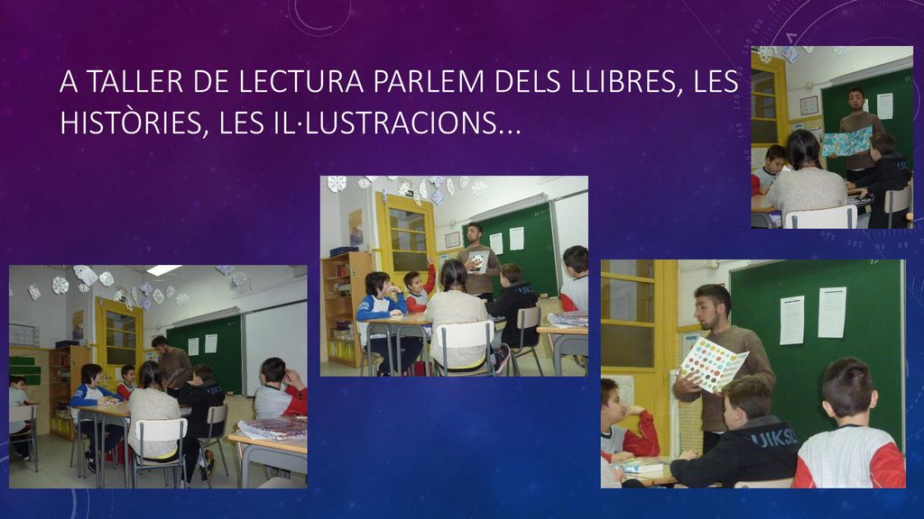 A TALLER DE LECTURA PARLEM DELS LLIBRES, LES HISTÒRIES, LES IL·LUSTRACIONS...