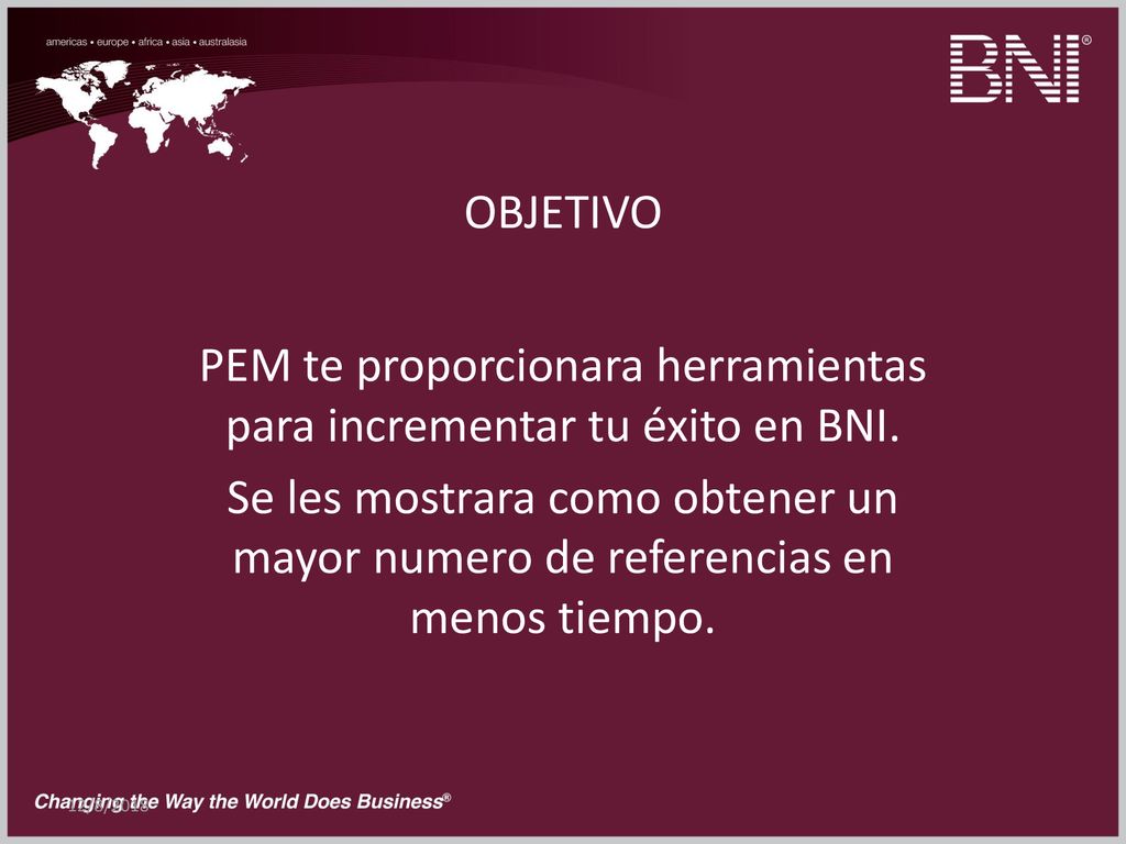PEM te proporcionara herramientas para incrementar tu éxito en BNI.