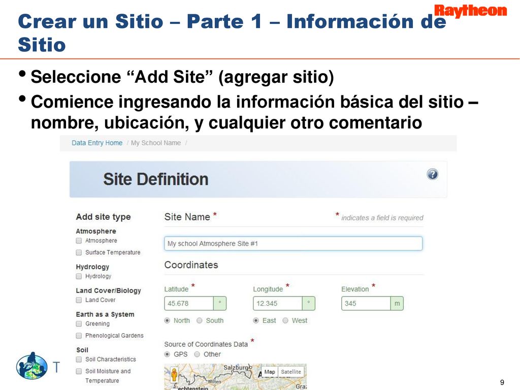 Crear un Sitio – Parte 1 – Información de Sitio