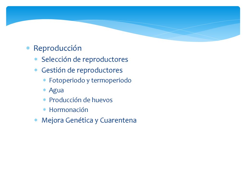 Reproducción Selección de reproductores Gestión de reproductores