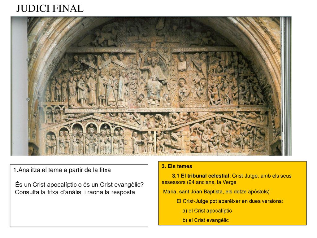 JUDICI FINAL 1.Analitza el tema a partir de la fitxa