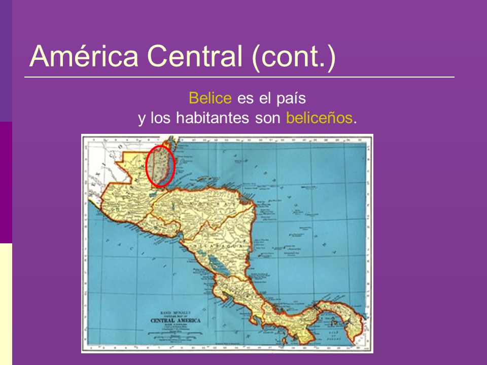 América Central (cont.)